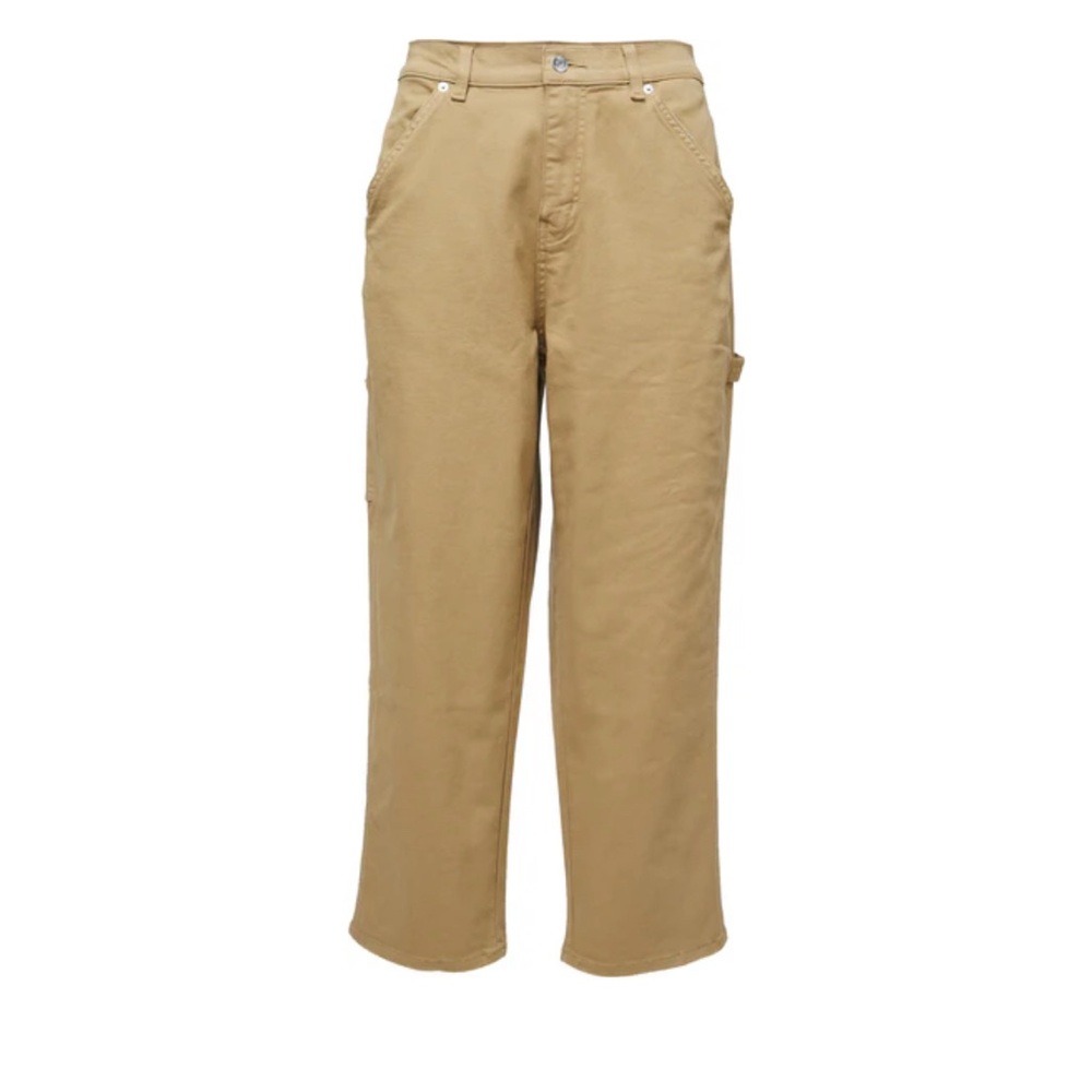 Yoga Jeans Tan Cropped Carpenter Pant